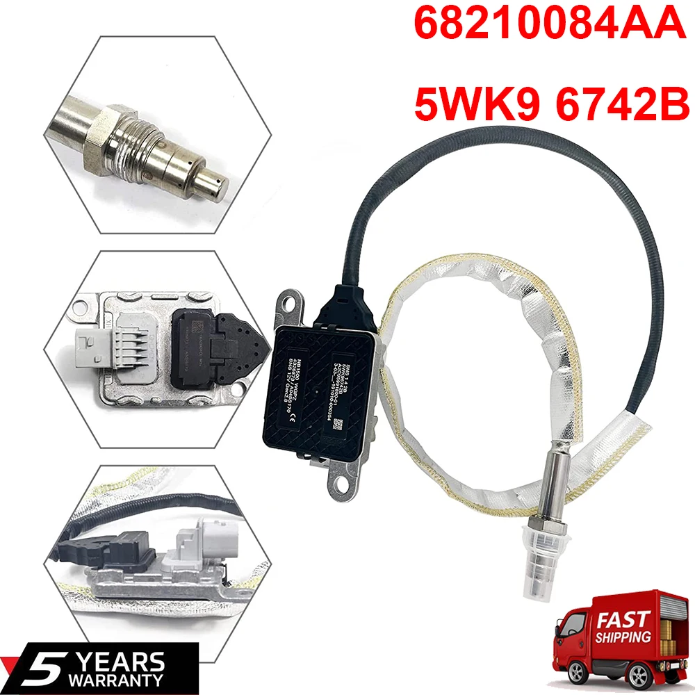 

68210084AA 5WK9-6742B New Upstream Nox Nitrogen Oxide Sensor Fit for 2013-17 Ram 2500 3500 4500 5500 6.7L Made in DE CONTINENTAL