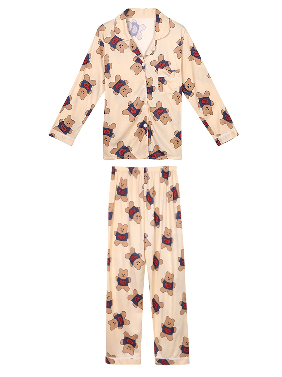 2022 new pajamas women spring and autumn cotton long sleeve cardigan senior feeling can be worn outside the residential suit set