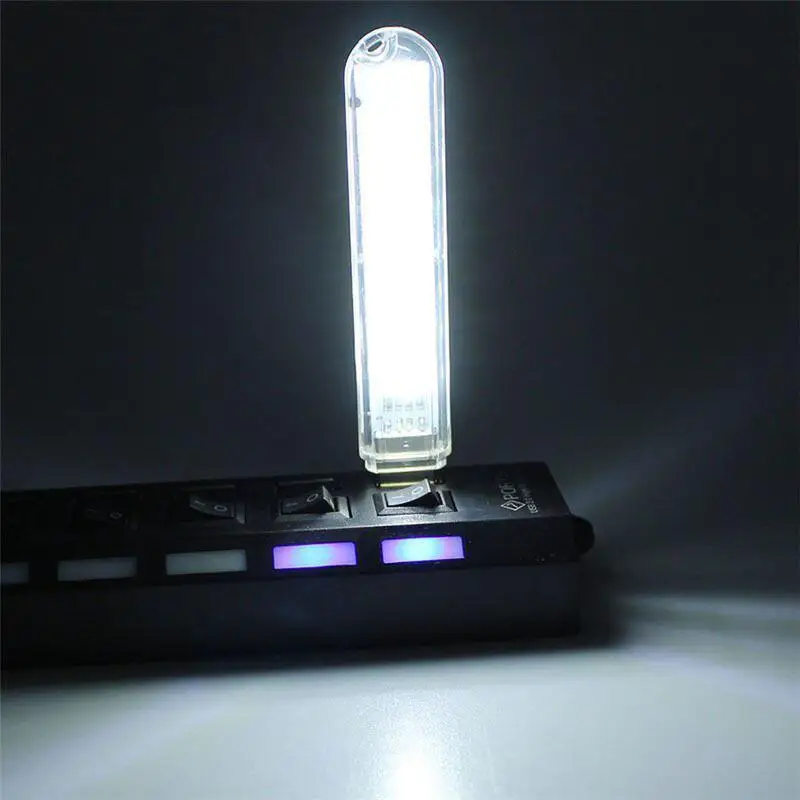 

USB Light 5V Night Light Plug In Small Led Light Stick With 8 LED Beads for Mobile Charger Laptops Notebook Reading Power Bank
