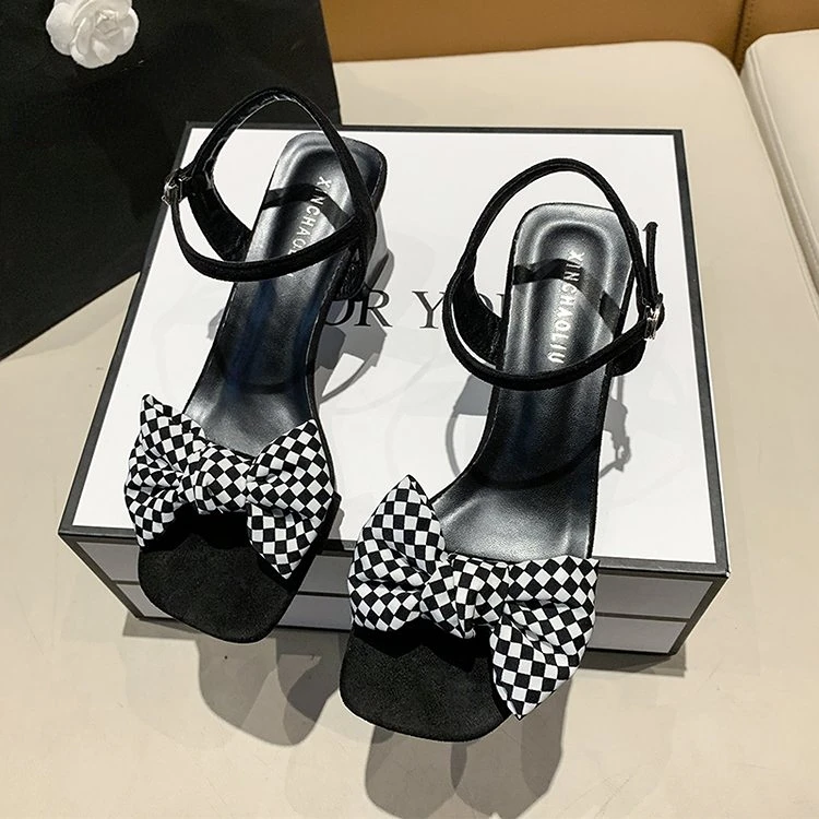 

Сандалии женские на толстом каблуке, с квадратным носком, Размеры 35-42