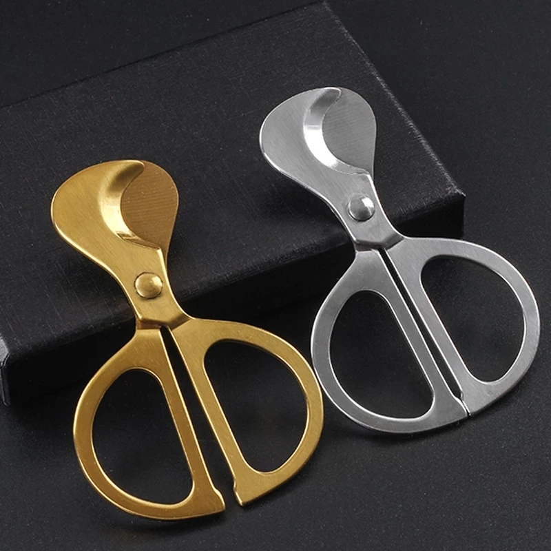 

Stainless Steel Cigar Scissors Cuban Cigar Cutter Knife Head Guillotine Portable Cigar Knife Puncher Smoking Cigar Accessories