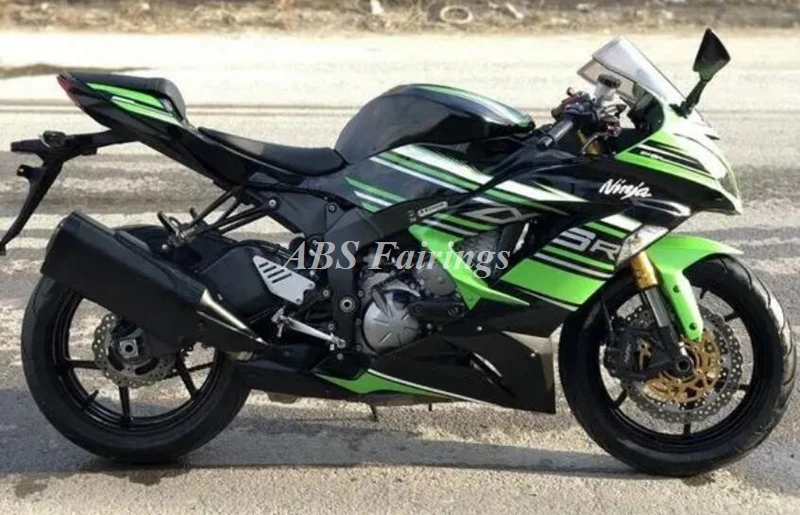 

New ABS Fairings Kit Fit for Kawasaki Ninja ZX-6R 2013 2014 2015 2016 2017 2018 599 13 14 15 16 17 18 Bodywork Set Green Black