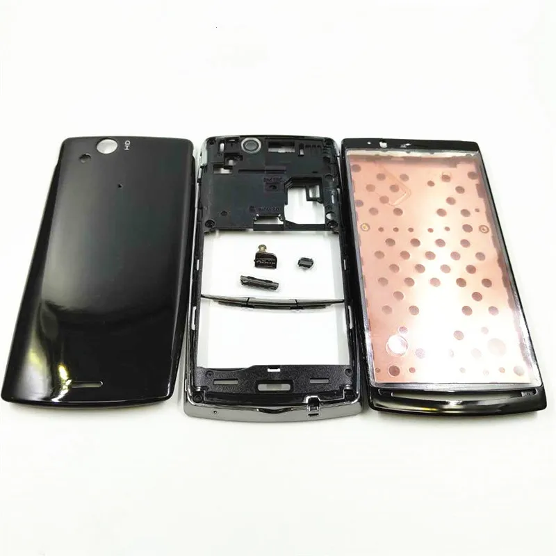 

Front Mid Housing For Sony Ericsson Xperia Arc S LT18 LT18i LT15i LT15 X12 Battery Cover+Frame Bezel+Side Button Full Housing