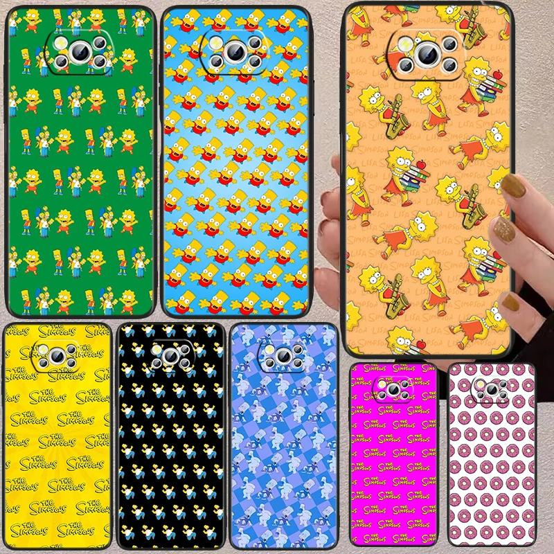

Funny Family The Simpsons Case For Xiaomi Mi Poco X4 X3 NFC F4 F3 GT M5 M5s M4 M3 Pro C40 C3 5G Soft Black Phone Cover