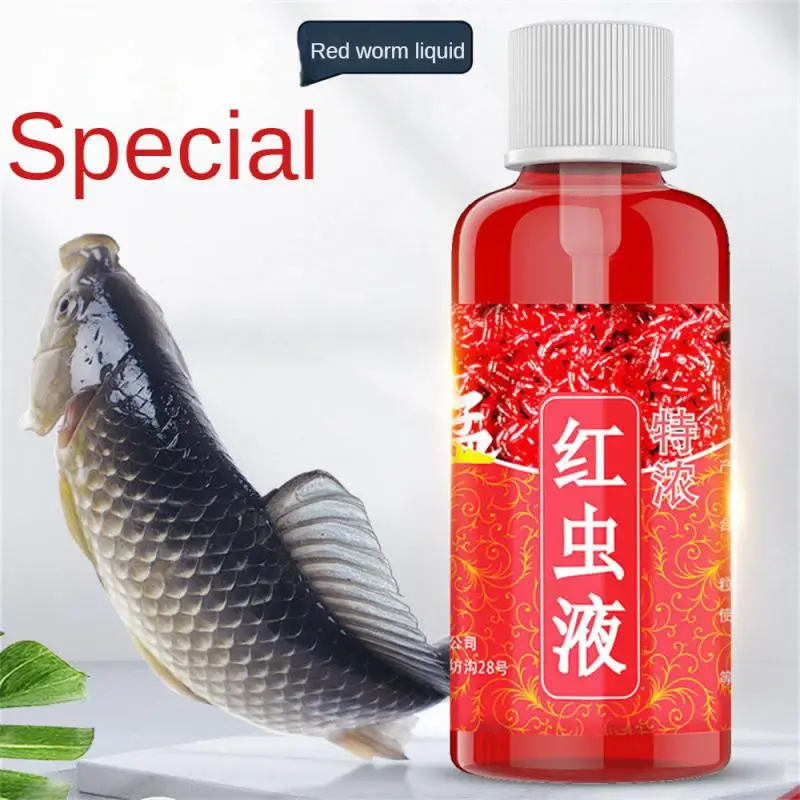 

Fish Bait Additive 60ml Concentrated Red Worm Liquid High Concentration FishBait Attractant Tackle Food For Trout Cod Carp Bass