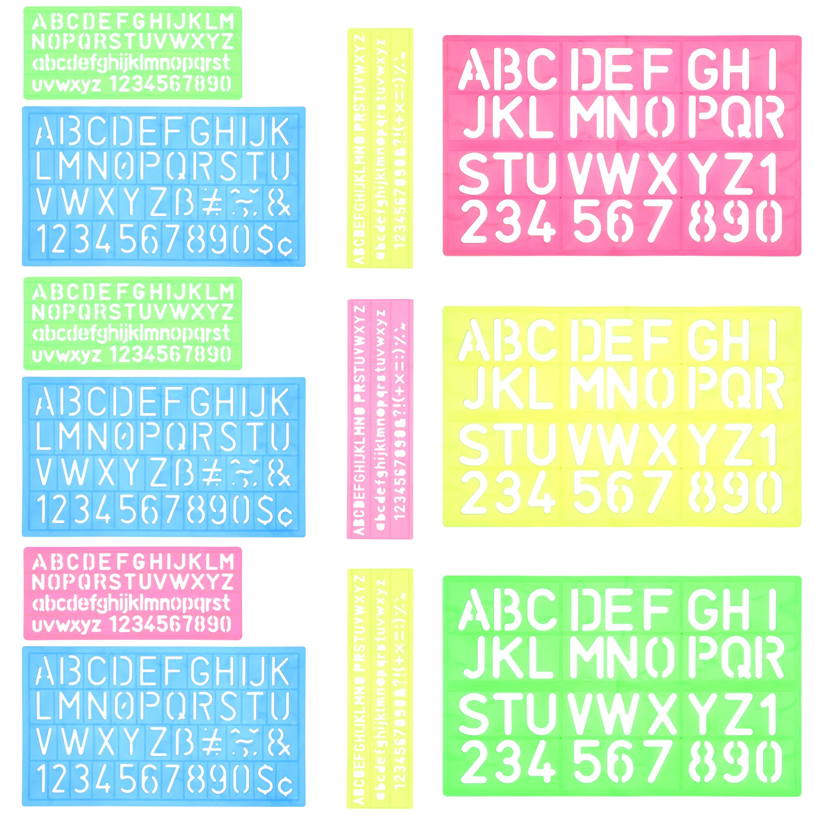 

Stencils Letter Stencil Number Sprayalphabet Printingtemplates Craft Use Diy Reusable Delicate Daily Toys Washable Painting