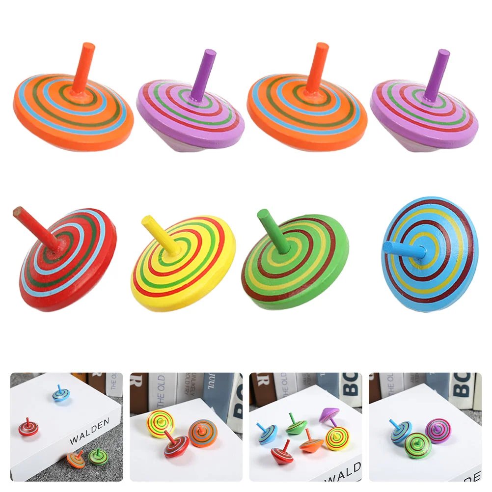 

8 шт., детский деревянный гироскоп