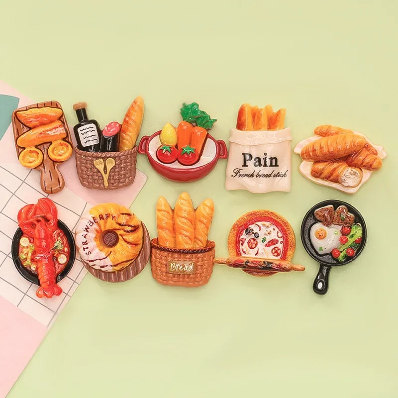 10 шт. имитация еды игрушка горячий горшок хлеб омар пицца сделай сам кремовый