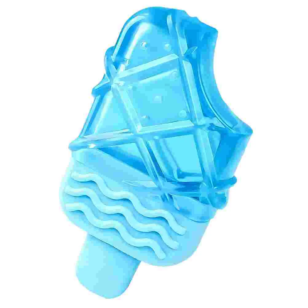

Small Breed Puppy Toys Cooling Pet Cartoon Dog Summer 14.1x7.9cm Teething Training Supplies Fillable Sky-blue Tpr