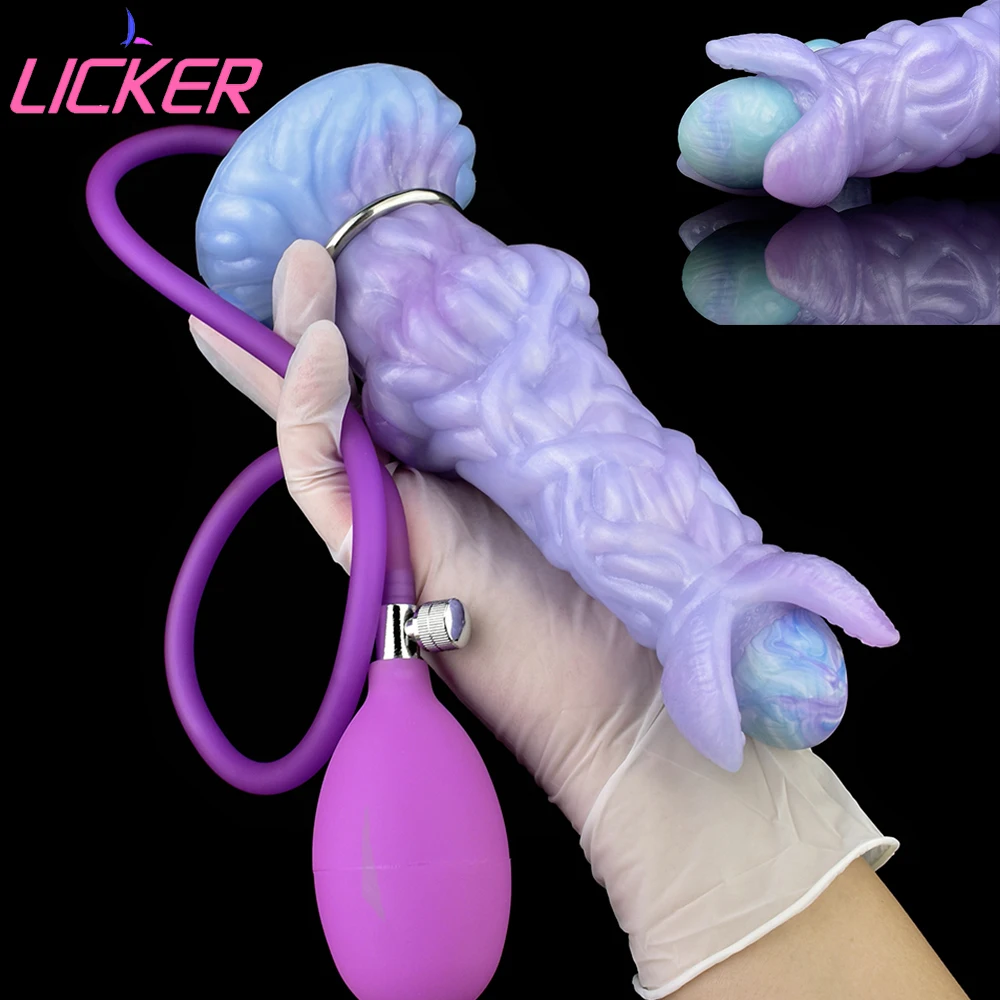 LICKER Пневматический анальный дildo