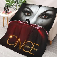 once upon a time queen anime blanket mat bedspread soft fleece throw living room sofa home winter cover for kids adult