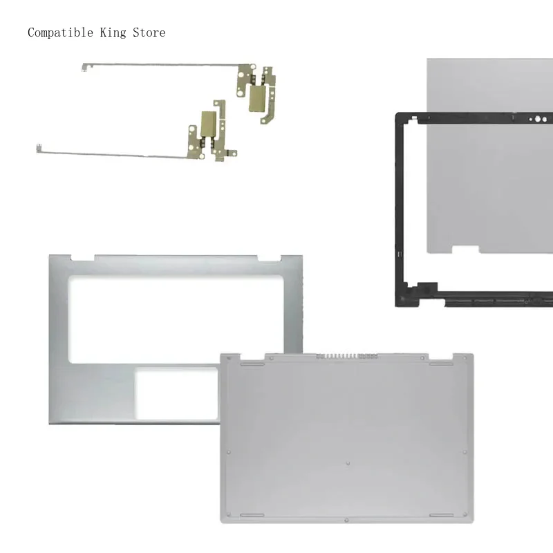 Фото Для Dell Inspiron 13 7347 7348 7353 7359: задняя крышка ЖК-дисплея/передняя рамка/петли/подставка для рук/нижний корпус/верхний корпус, серебристый цвет №1