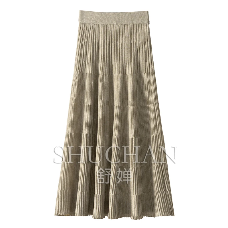 Элегантная вязаная юбка во французском стиле женские юбки Облегающие из смеси