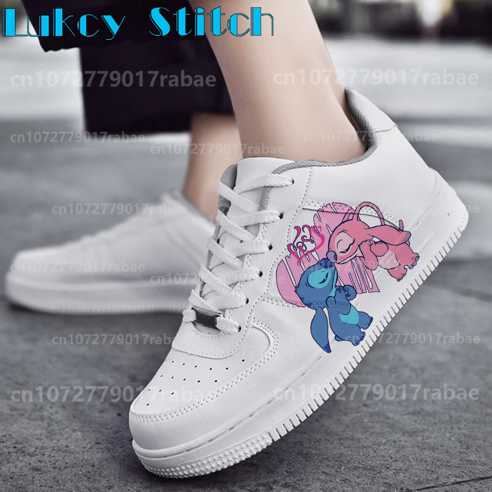 Stitch casual Shoes Male Platform Sneakers Fashion Women kateboarding 3D graffiti Student Casual shoes Christmas present