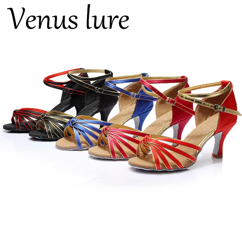 

Venus lure Customized Women Latin Dance Sandals High-heeled Dance Shoes 7CM/5CM