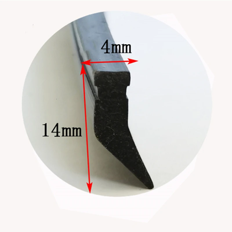 Sealing Strip 4x14mm Black