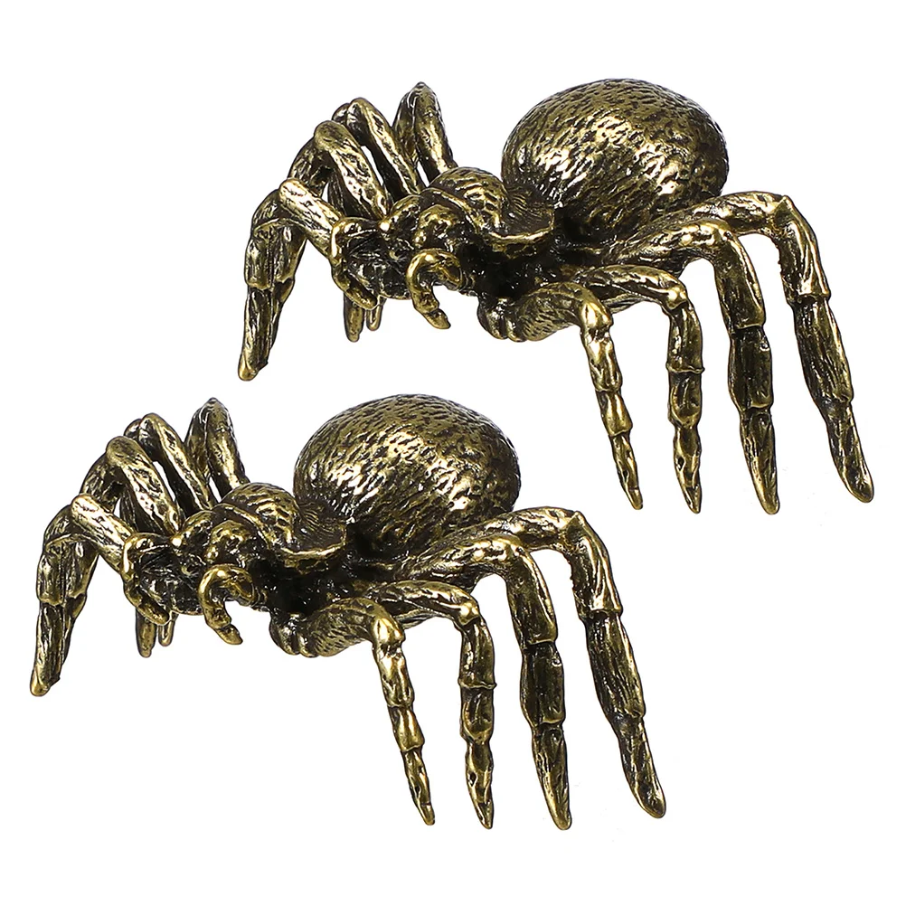 2 шт. чайный питомец паук настольный орнамент ретро-декор украшение для крышки