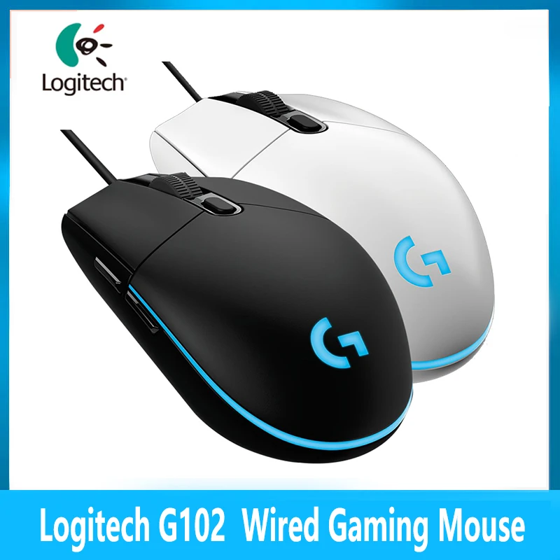 

Logitech G102 Lightsync Wired Gaming Mouse Backlit Mechanica Side Button Glare Mouse Macro Laptop USB Home Office Logitech G102