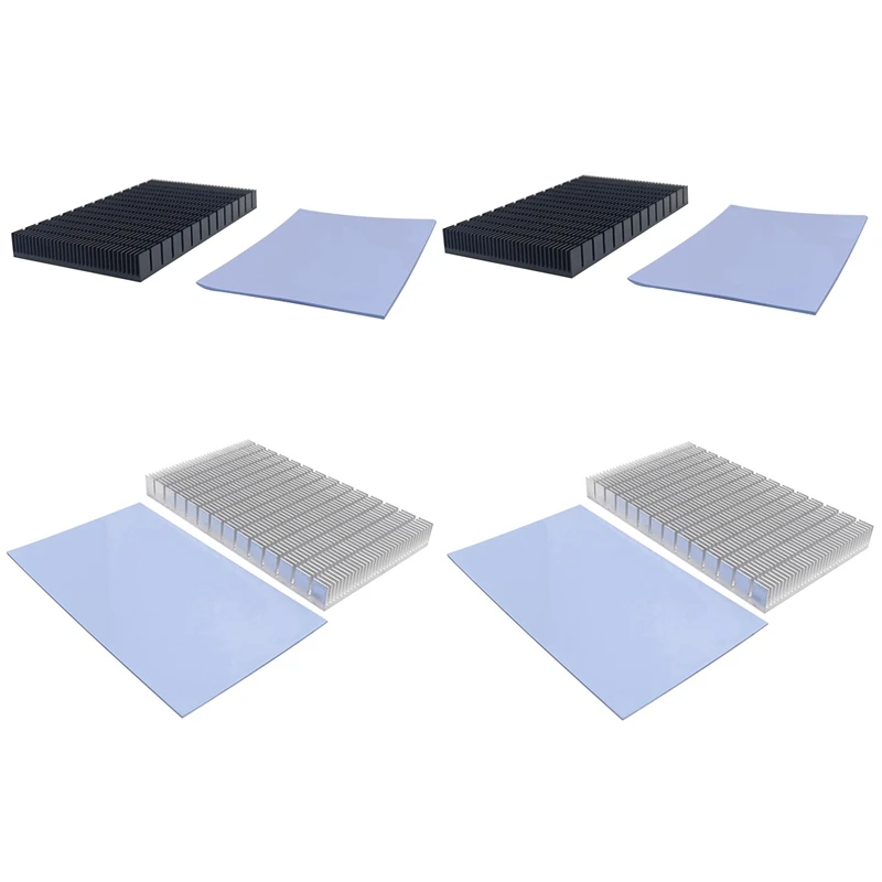 

2 Pcs DIY Aluminum Radiator For RTX 3080 3090 Graphics Card Backside VRAM, MOD GPU Backplate 150X90x15mm