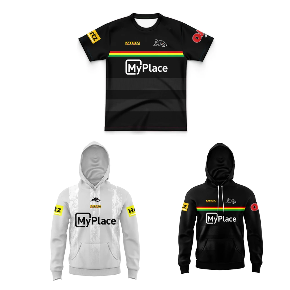 От 3 до 13 лет детская футболка для регби PANTHERS толстовка с капюшоном австралийская