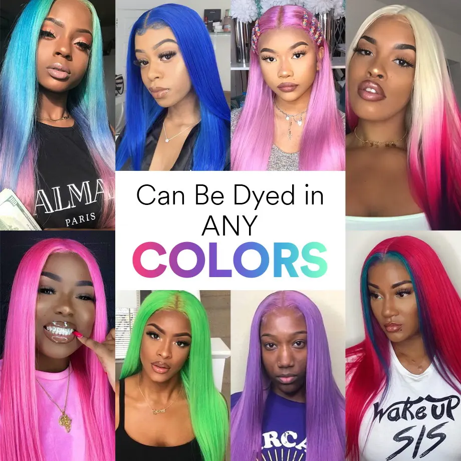 30 Inch Straight Human Hair Wig Brazilian Colored Human Hair Wigs For Women Pre Plucked Hd Transparent 613 Honey Blonde Wigs