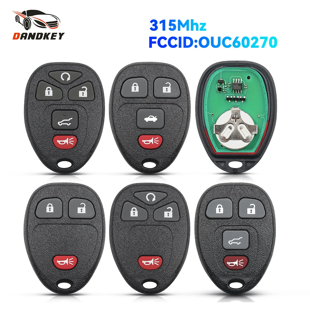 Автомобильный пульт дистанционного управления Dandkey ключ-транспондер 3 4 5 кнопка