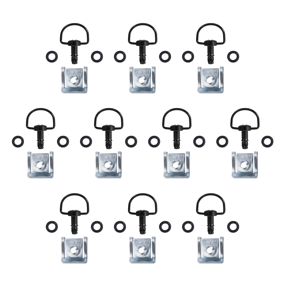 10x 1/4 поворотный обтекатель гоночные крепления быстроразъемное D-образное кольцо