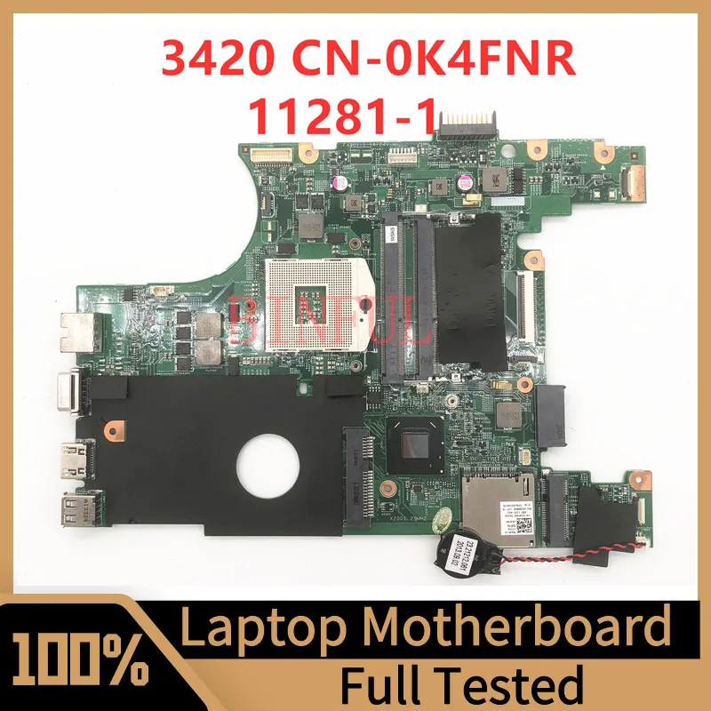 CN-0K4FNR 0K4FNR K4FNR Mainboard For Dell Vostro V2420 2420 V3420 3420 Laptop Motherboard 11281-1 SLJ8F HM75 100%Full Tested
