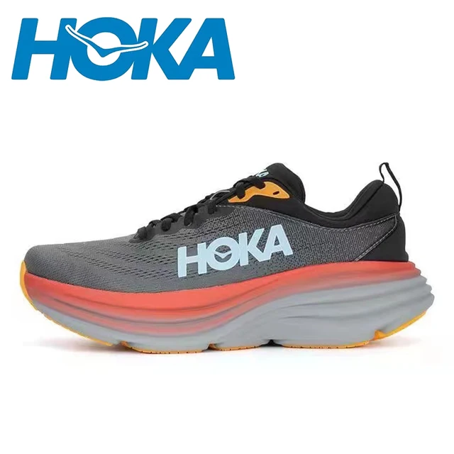 Original HOKA Bondi 8 Men Women Lightweight Running Shoes Elastic Cushioning Road Running Sneakers Breathable Outdoor Sneakers 1