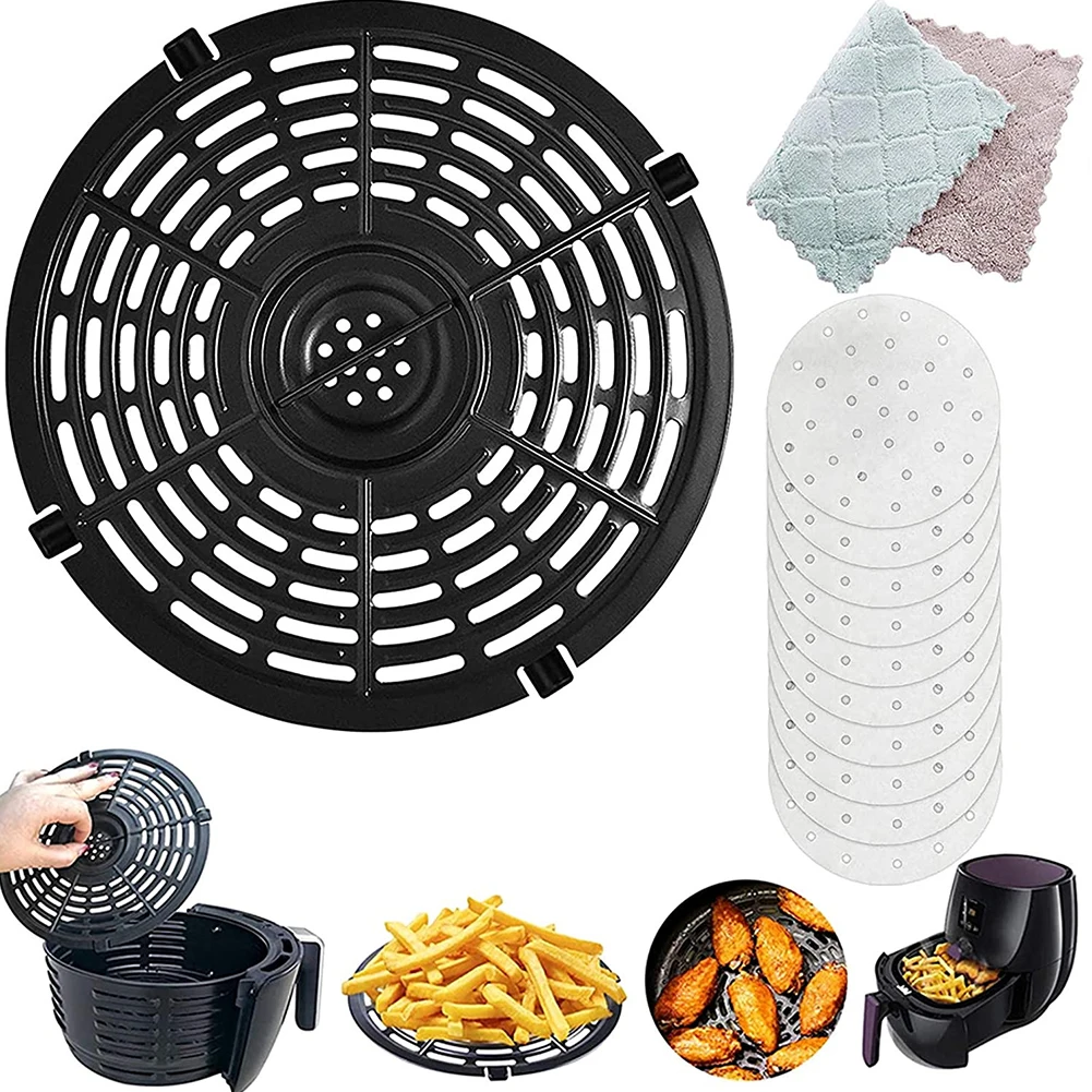 

Air Fryer Mats For Food Separator Cooking Divider Accessories Pizza Plate Grill Racks Air Fryer Parts Kitchen Tools