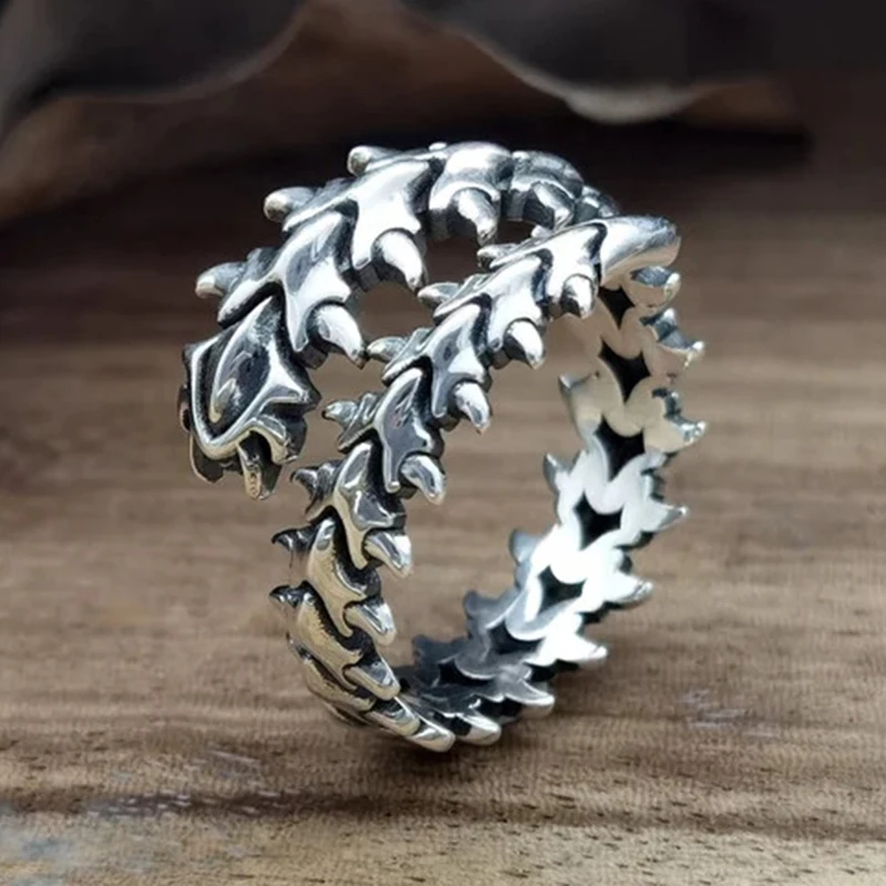 

Centipede Ring Handmade Solid Medieval Unisex Men Women Punk Gothic Goth Biker Mens Oxidized Jewelry Gift Her Him