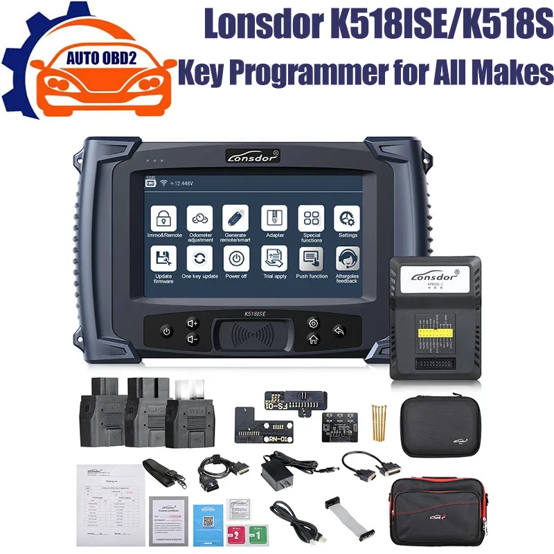 

Lonsdor K518ISE/K518S K518 Key Programmer for All Makes with Cluster Calibration Super ADP 8A 4A Adapter K518ISE for toyota key