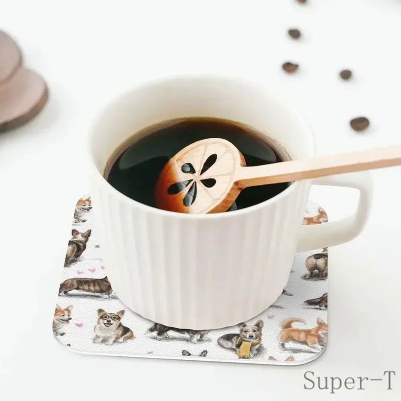 Подставки Corgi кухонные салфетки Нескользящие Изоляционные Коврики для чашки