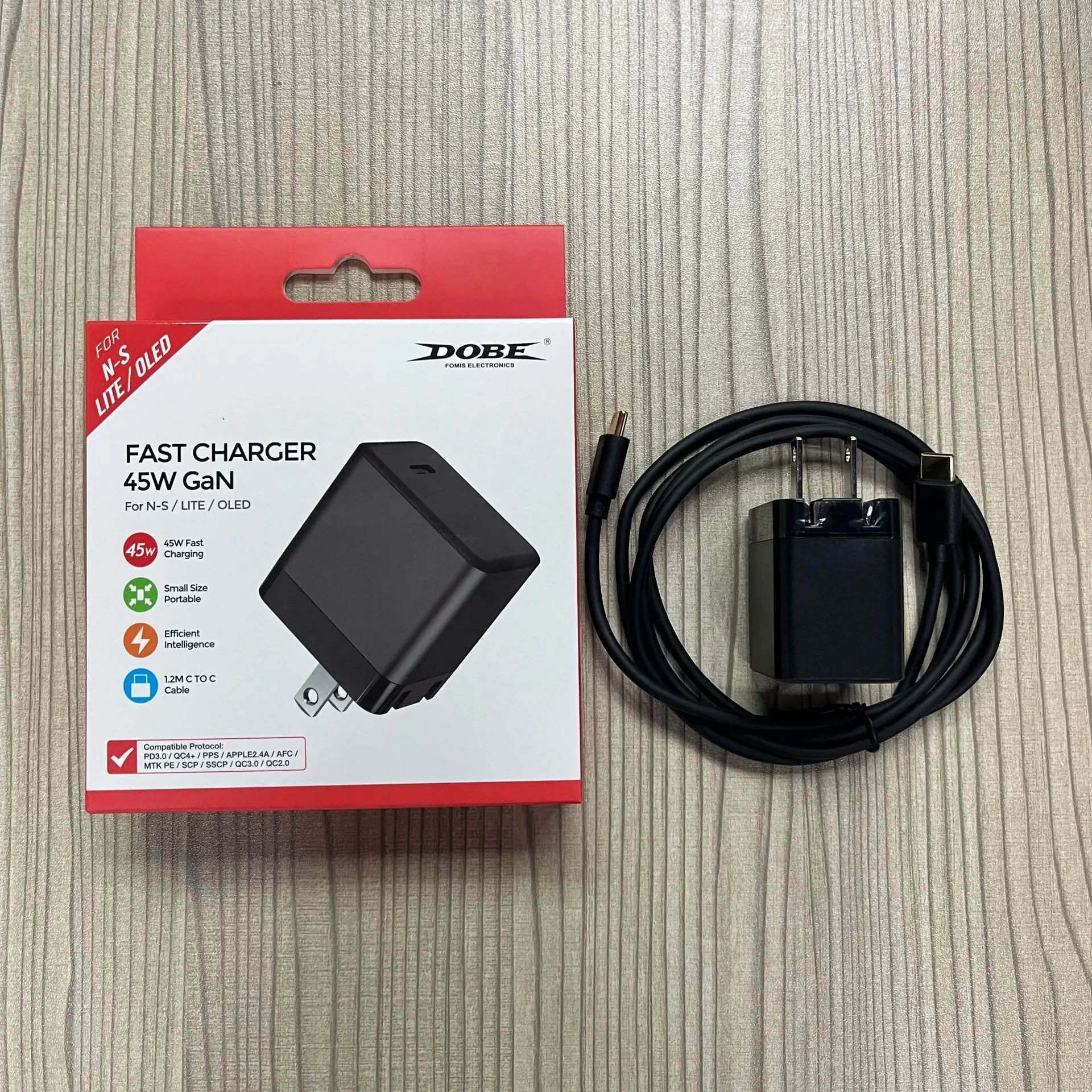 

TNS-2111 45W Fast Charge For Switch OLED Host Gallium Nitride Charger Switch/lite Fast Charge Fire Bull Portable In-Line Charger