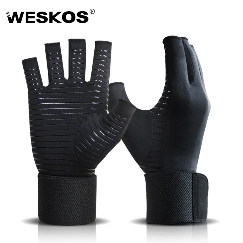 Weight lifting half-finger gym fitness gloves wrist strap support men's and women's Gym Protective Palm Weight lifting gloves