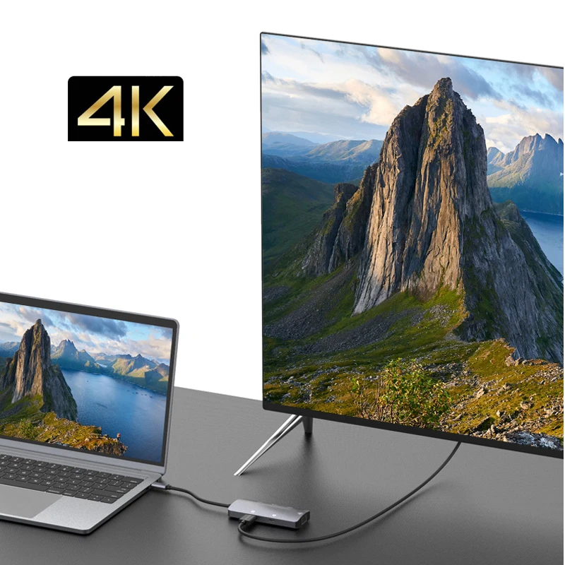 Многофункциональная док-станция для Mac OS /Windows/Linux/Android/IOS Type-C в HDMI адаптер USB 3 0 4K -