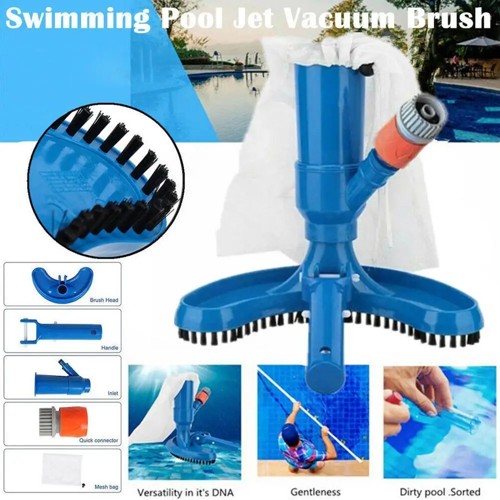 

Новинка, дезинфицирующая щетка для чистки бассейна, вакуумный очиститель для пруда и фонтана с ручкой, инструмент для спа He Y8k5