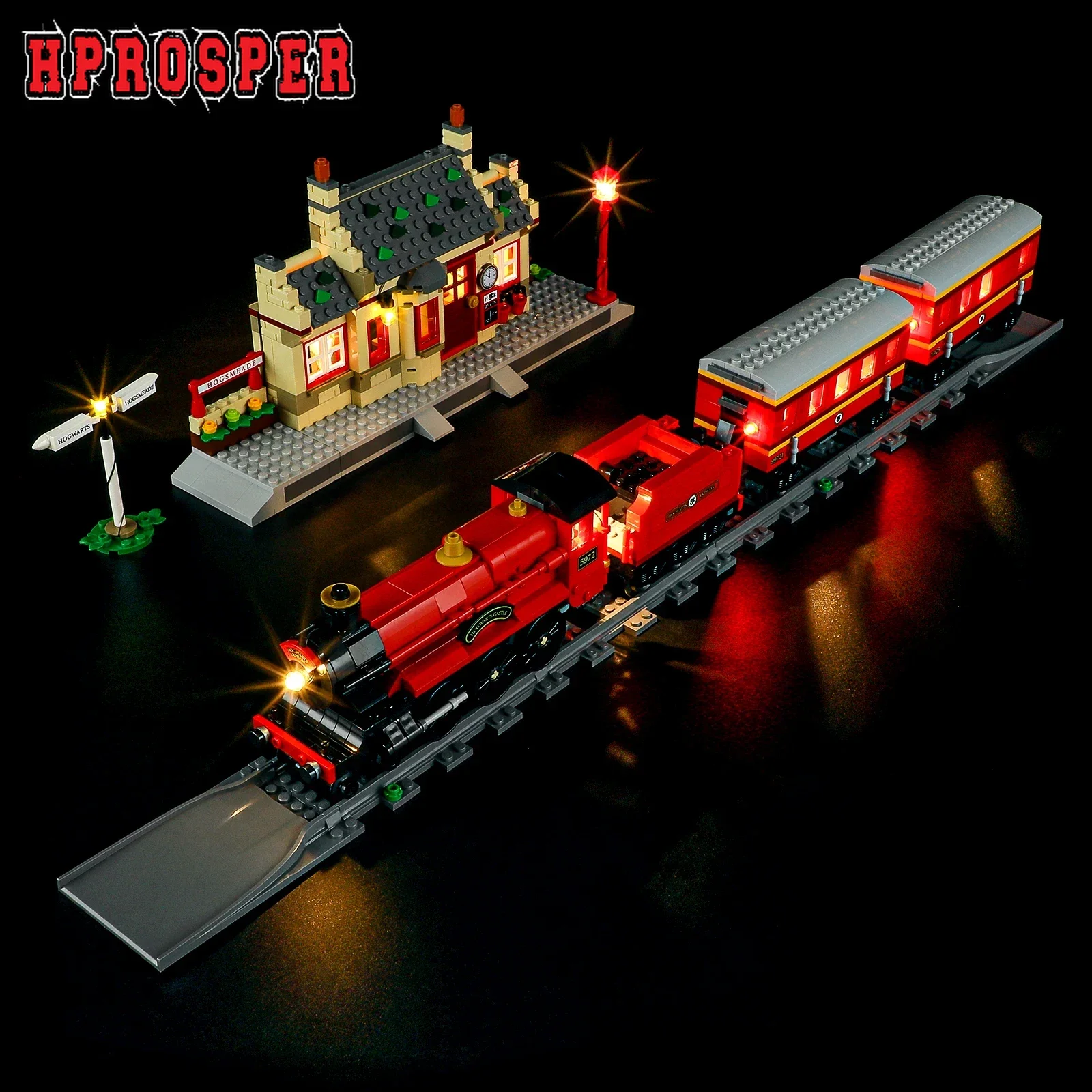

Hprosper LED Lights For 76423 Hogwarts Express Train Set with Hogsmeade Station DIY Toy Gift (Model Not Included)