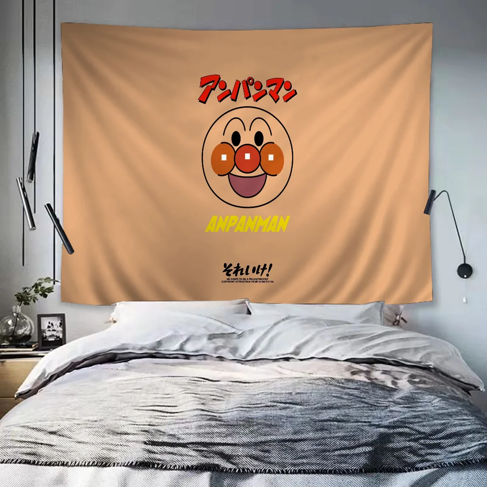 Children A-Anpanman Anime Cartoon Tapestry For Living Room Home Dorm Decor INS