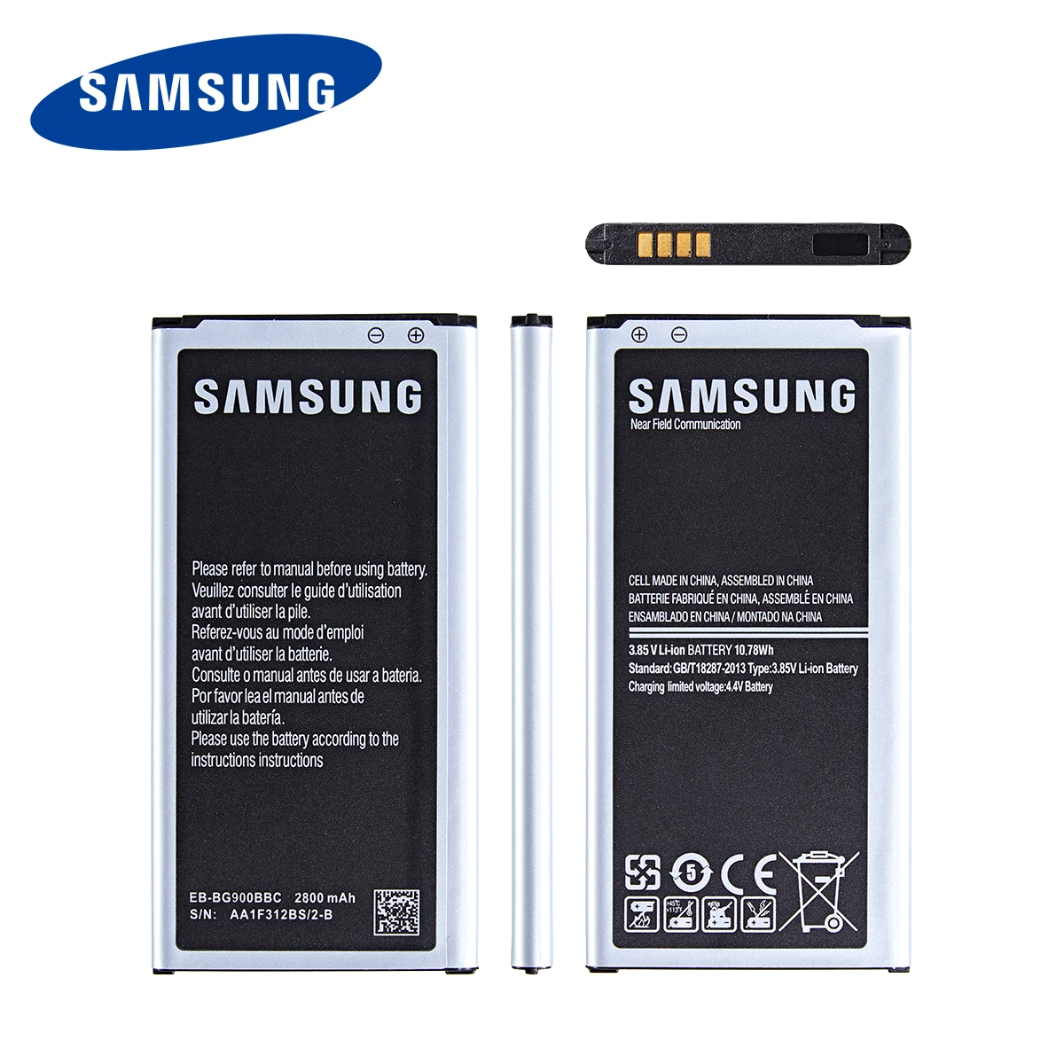 samsung orginal eb bg900bbc eb bg900bbebbu 2800mah battery for samsung galaxy s5 sm g870a g900sfmfd g9008vw 9006vw nfc free global shipping