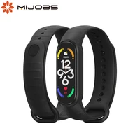 mi band 7 strap for mi band 6 5 silicone smartwatch correa miband 6 bracelet breathable wristbands for xiaomi replacement