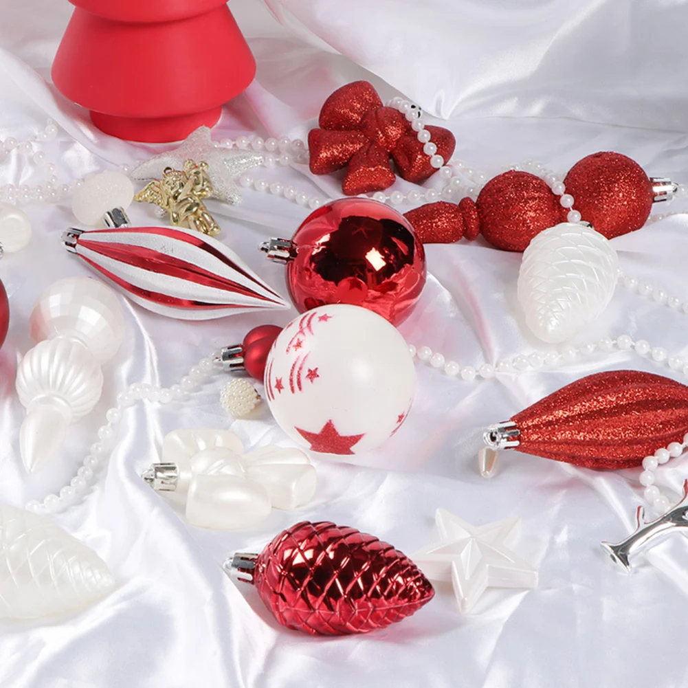 

88pcs Christmas Balls Ornament Decorations For Home Christmas Tree Hanging Bauble Ball New Year Navidad Party Decor Supplies