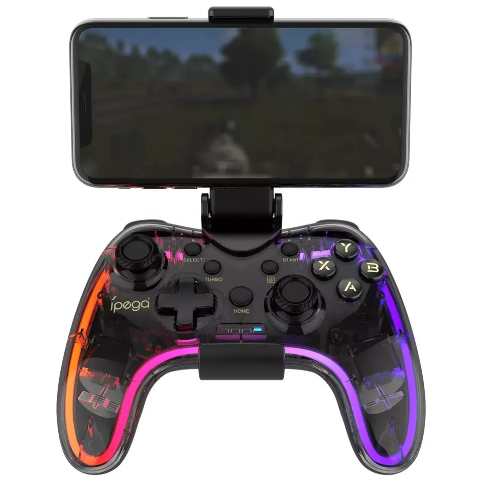 

Ipega PG-9228 Bluetooth Game Controller RGB Colorful Transparency Gamepad for NS Switch iOS MFi Games Android Smart Phone