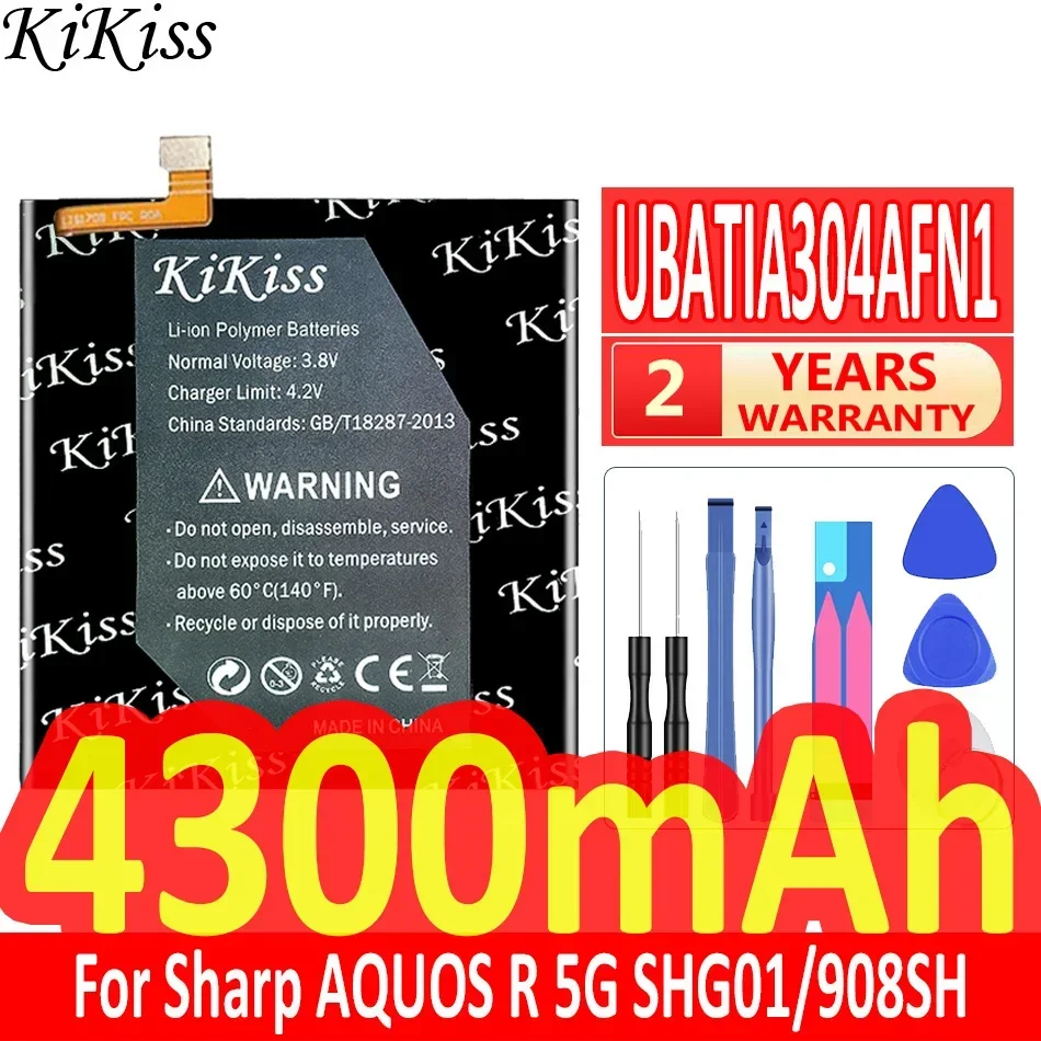 Мощная батарея 4300 мАч KiKiss UBATIA304AFN1 для Sharp AQUOS R 5G SHG01 908SH