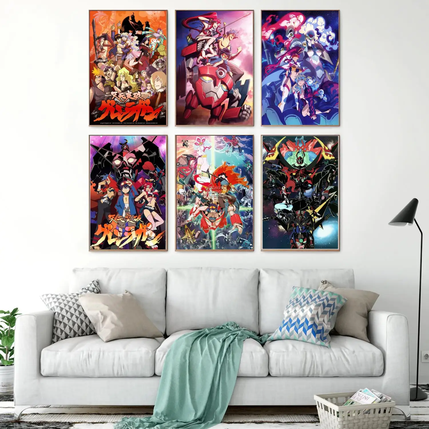 Декоративный художественный плакат Gurren Lagann настенный персонализированный