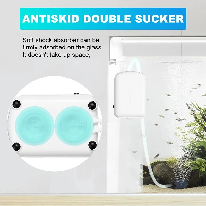 Кислородный насос на солнечной батарее перезаряжаемая Водонепроницаемая