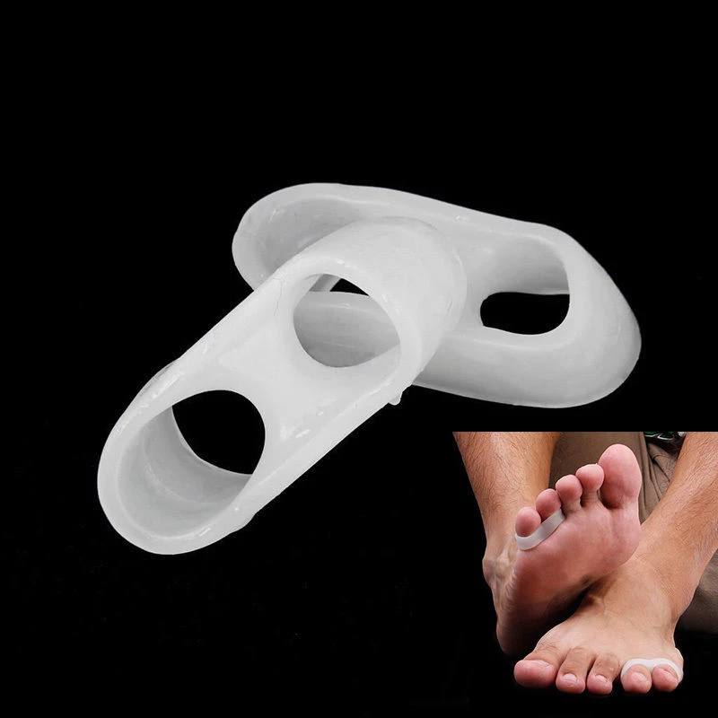 

1pair Silicone Gel Toe Separator Toe Finger Separator Toe Separator Straightener Toe Spreader Gel Bunion foot care