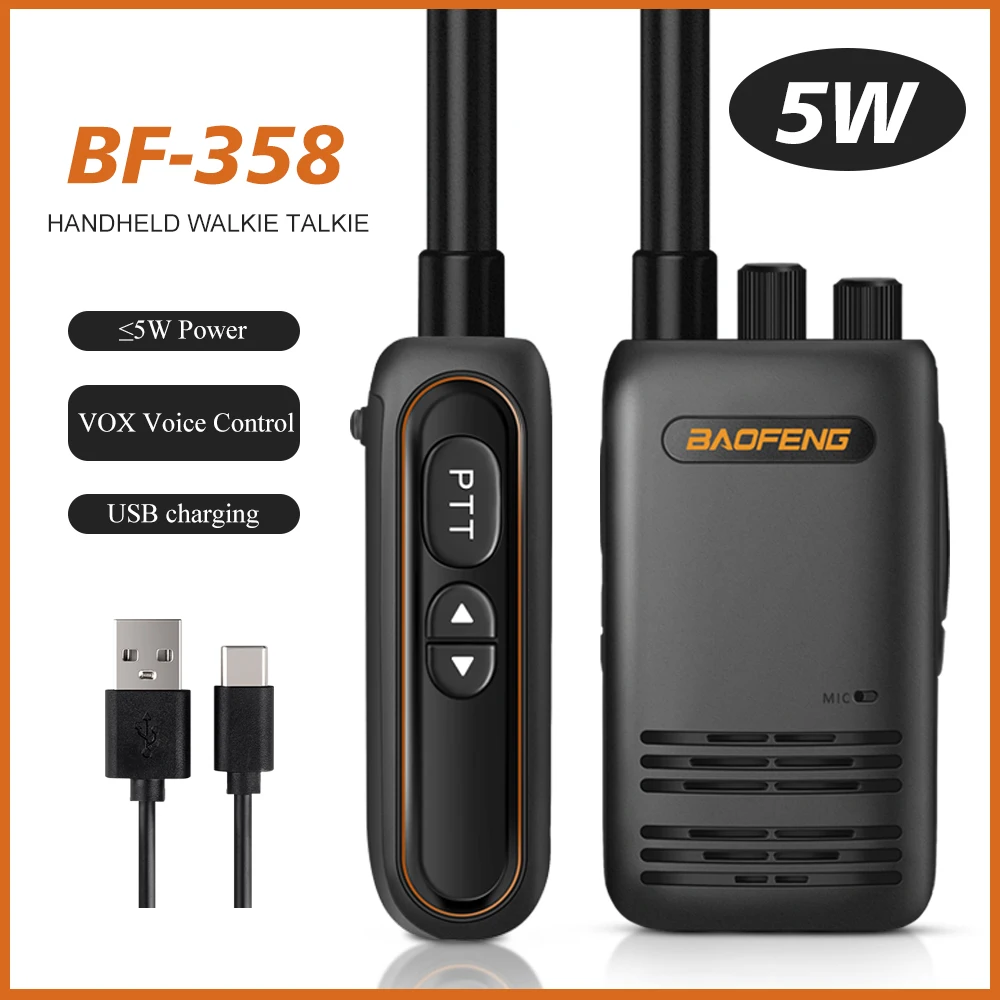 

BF-888S Plus Baofeng Walkie Talkie 5W UHF 400-480MHz 16 Channel Portable Two Way Radio with Earpiece BF-888s Plus Transceiver