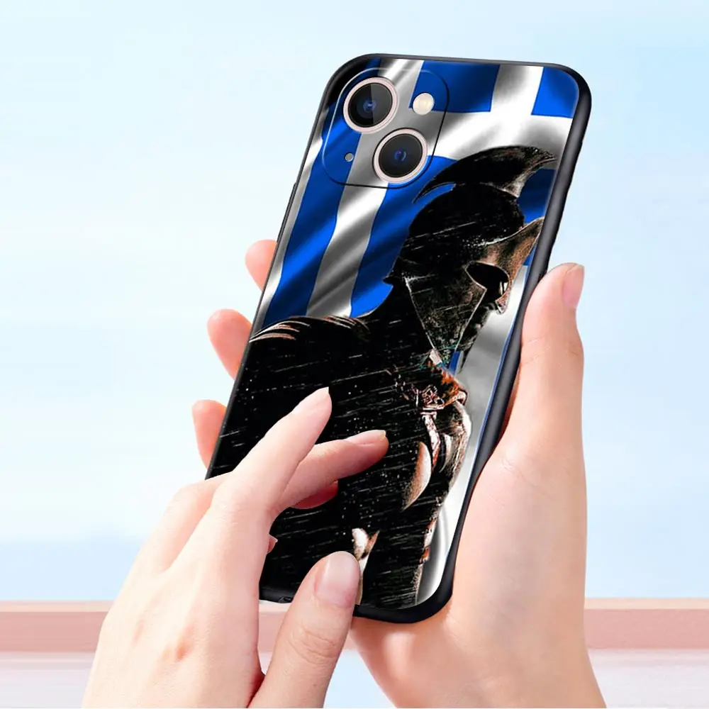 Фото Чехол для телефона iPhone 17 Pro Max 16 15 14 13 12 11 Pro Max Plus 17AIR, противоударный, из мягкого ТПУ, с флагом Греции №5