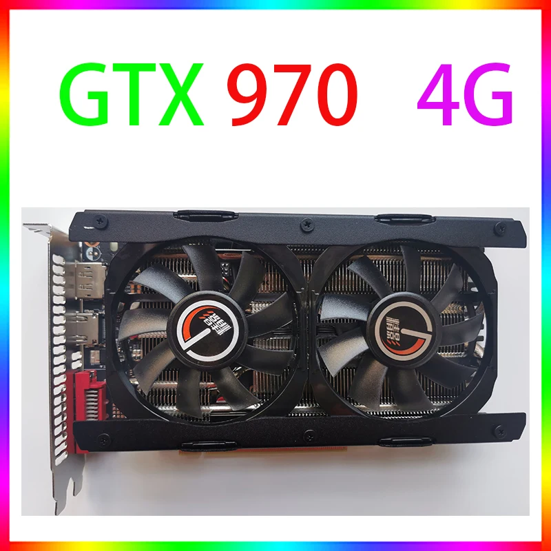 видеокарта HUANANZHI Gtx 970 4gb 960 gtx970 4 GB gtx 750 Ti 1050 2gb gtx650 gddr5 Графические карты gtx1060 3GB RX 550 560